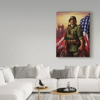 Védjegy Képzőművészet 'Liberty Soldier' ​​vászon művészete: Christopher Nick