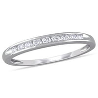 Carat T.W. Diamond 14KT Fehérarú Félesség gyűrű