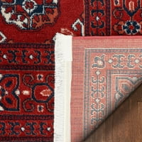 Jól szőtt bokhara vintage antik törzsi virágmintázat Crimson 7'10 9'10 terület szőnyeg
