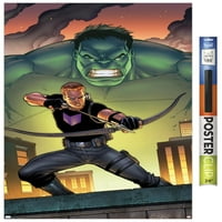 Marvel Comics-Sólyomszem és Hulk-a vádlott fali poszter, 22.375 34