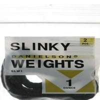 Danielson Standard Slinky ólom halászati ​​súly, 1oz., 2 csomag