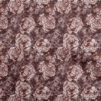 oneOone Pamut Cambric Gesztenyebarna Szövet Ázsiai batikolt virágos foltvarrás kellékek nyomtatási varrás szövet az
