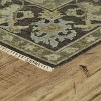 Alden hagyományos perzsa szőnyeg, kőszürke gyógyfürdő, 7ft-9in 9ft-9in szőnyeg
