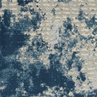Nourison rusztikus textúrák 6 '9' szürke kék rusztikus beltéri szőnyeg