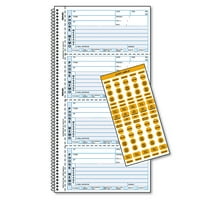 Rediform Office termékek drótkötésű üzenetkönyv, 3 4, kétrészes szén nélküli, formák, címkék