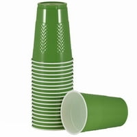 Papír műanyag csészék, oz, zöld, csomagonként