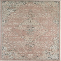 Harper HY50B rózsaszín amarant Átmeneti Vintage rózsaszín terület szőnyeg, 8 ' round