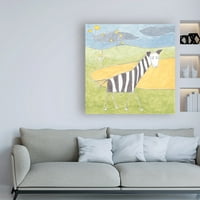 Védjegy képzőművészet 'Quinns Zebra' vászon művészet Megan Meagher