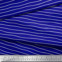 Soimoi Kék Pamut Voile szövet művészi hullámok absztrakt nyomtatási szövet által Udvar széles