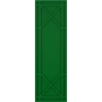 Ekena Millwork 12 W 31 H True Fit PVC Bungalow rögzített redőnyök, Viridian Green