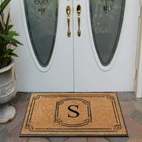Egy otthoni kollekciók gumi és kókuszretett ajtó szőnyeg tervező kézzel készített, személyre szabott, dupla egy ajtó