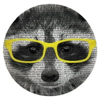 Mosómedve sárga szemüveg szőnyeg Kavka Designs