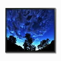 Stupell Industries Blue Sky Silhouette Tájfotó Keretes fal művészet, Joseph Elliott