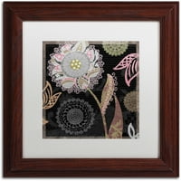 Védjegy Képzőművészet Daisy Cartwheels I Canvas Art by Color Bakery White Matte, Wood Frame