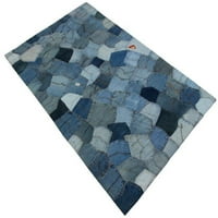 J&M otthoni divat dekoratív kortárs szüreti terület szőnyeg, kék, 24 36
